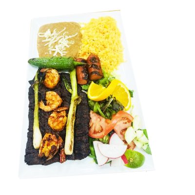 CARNE ASADA Y CAMARONES